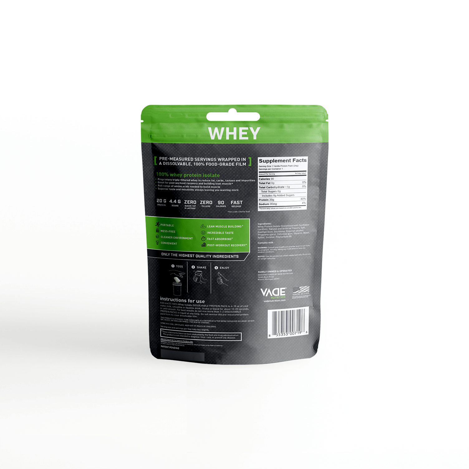 100% WHEY ISOLATE PROTEIN