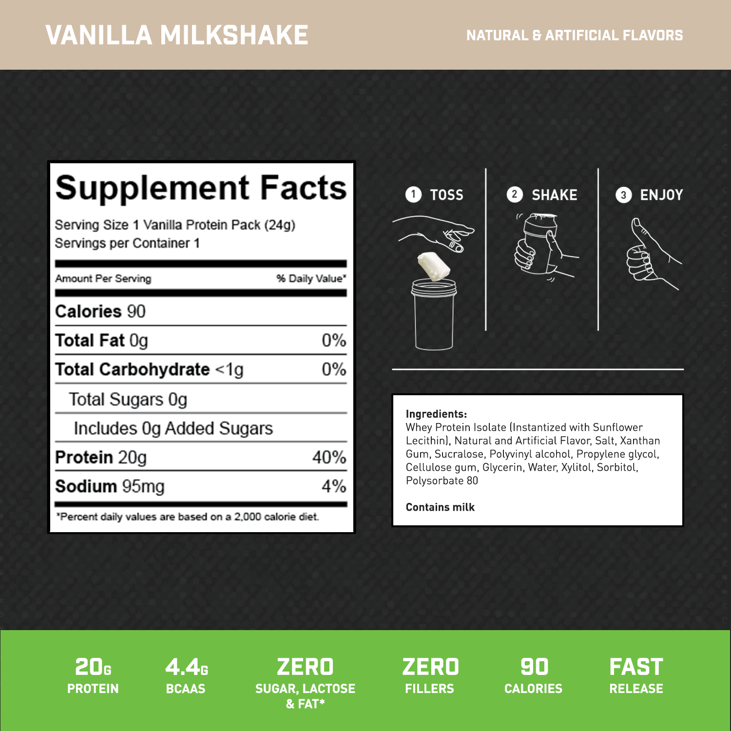 100% WHEY ISOLATE PROTEIN