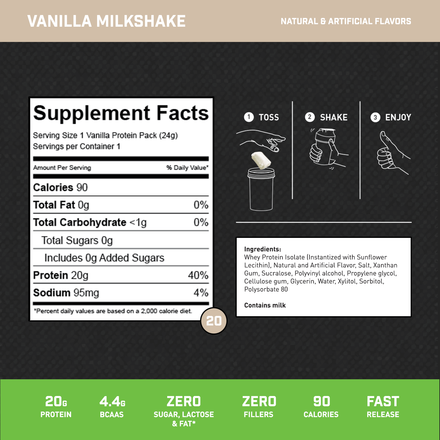 100% WHEY ISOLATE PROTEIN